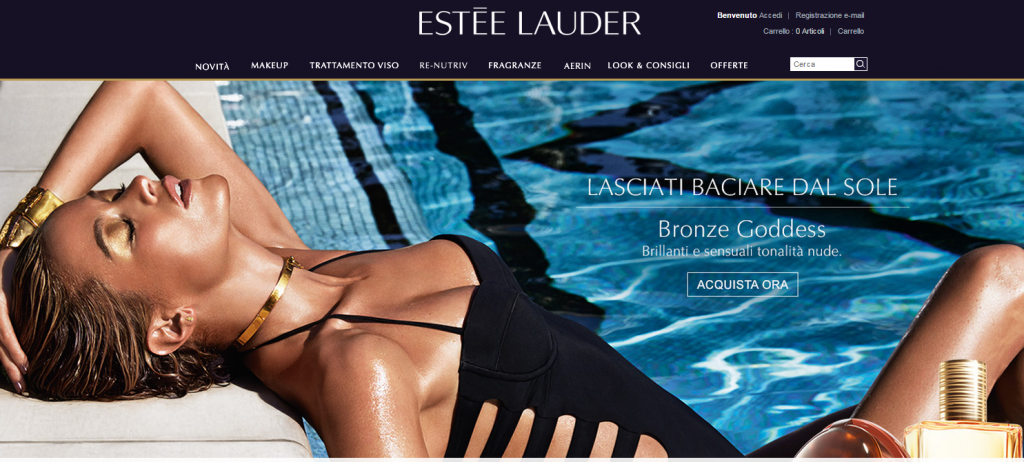 Homepage Estée Lauder