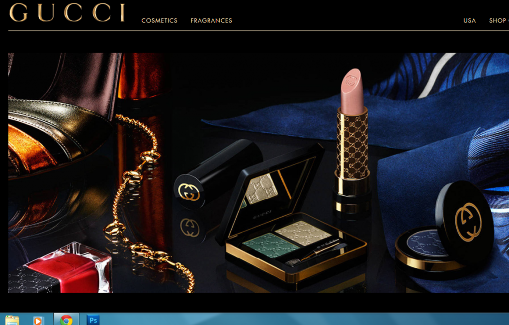 Homepage Beauty.gucci.com