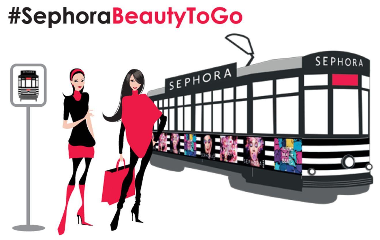 Sephora, parte il tram della bellezza