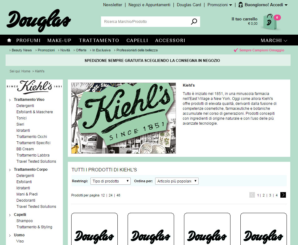 Kiehl’s debutta nelle Profumerie Douglas