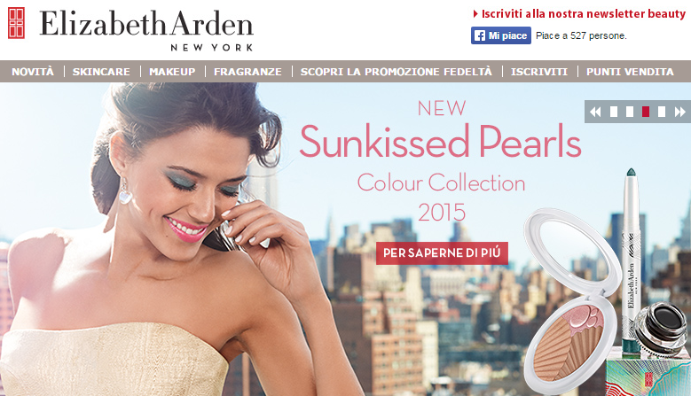 In rosso Elizabeth Arden, ma recupera