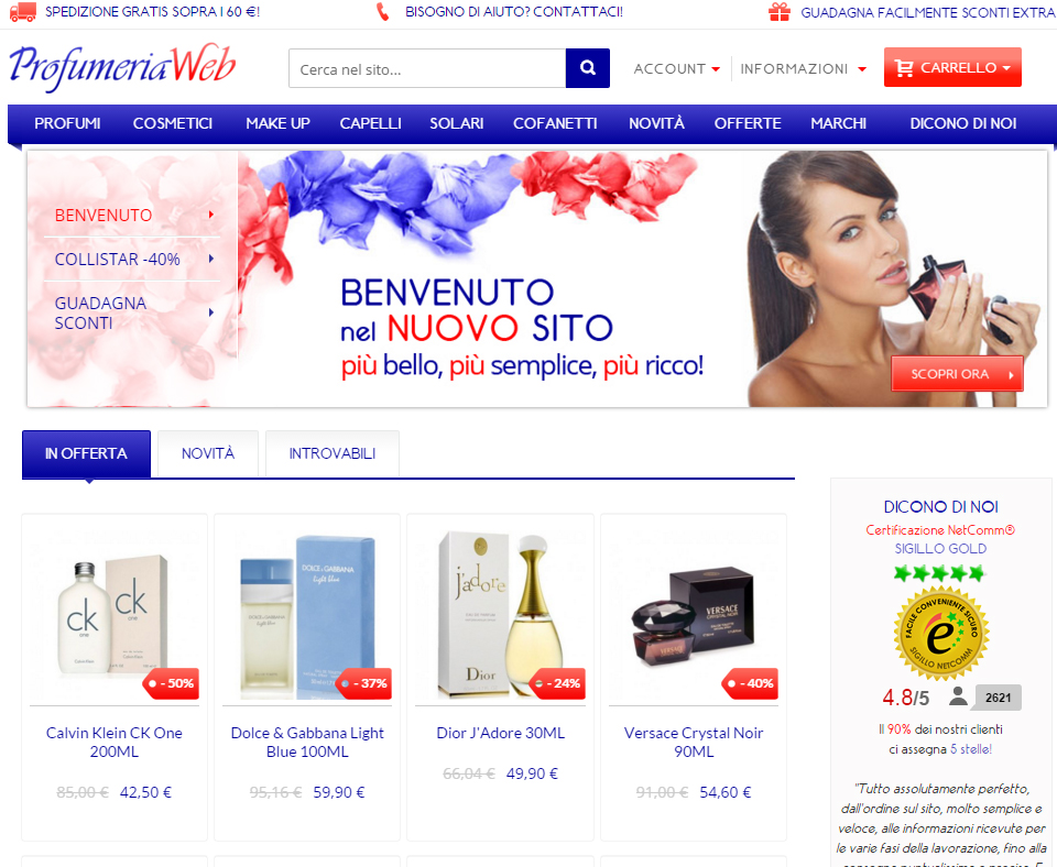 A Digital Magics il 5% di Profumeriaweb