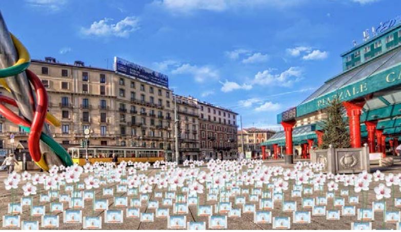 I Provenzali copre piazzale Cadorna di fiori
