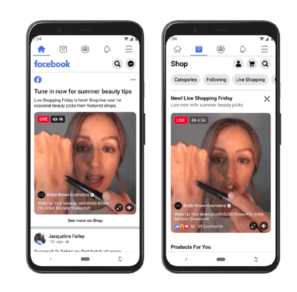 Il beauty sbarca sul Live Shopping di Facebook