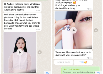 Dior Beauty lancia la prima campagna WhatsApp