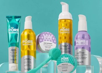 Per il marchio di make-up Benefit brand extension nello skincare
